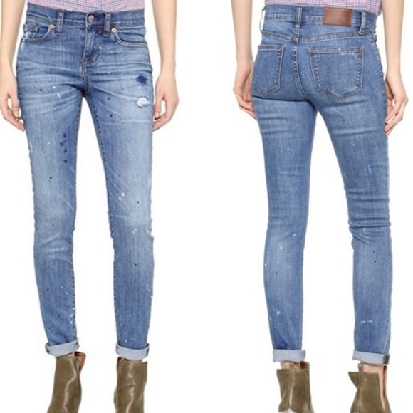 Madewell Skinny Skinny Paint Splatter Jeans - Picture 1 of 10